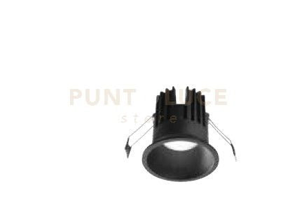 DUEL FARETTO DA INCASSO LED NERO 15W 1170LM 3000K IP20 D.9CM