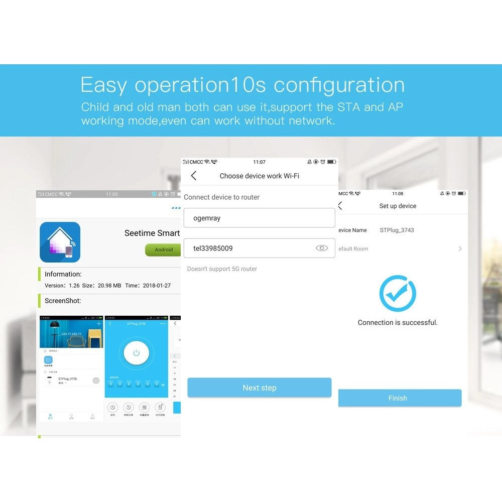 Trade Shop - Dispositivo Ricevitore Wifi Android On Off Smartphone Smart Home 3 Canali -