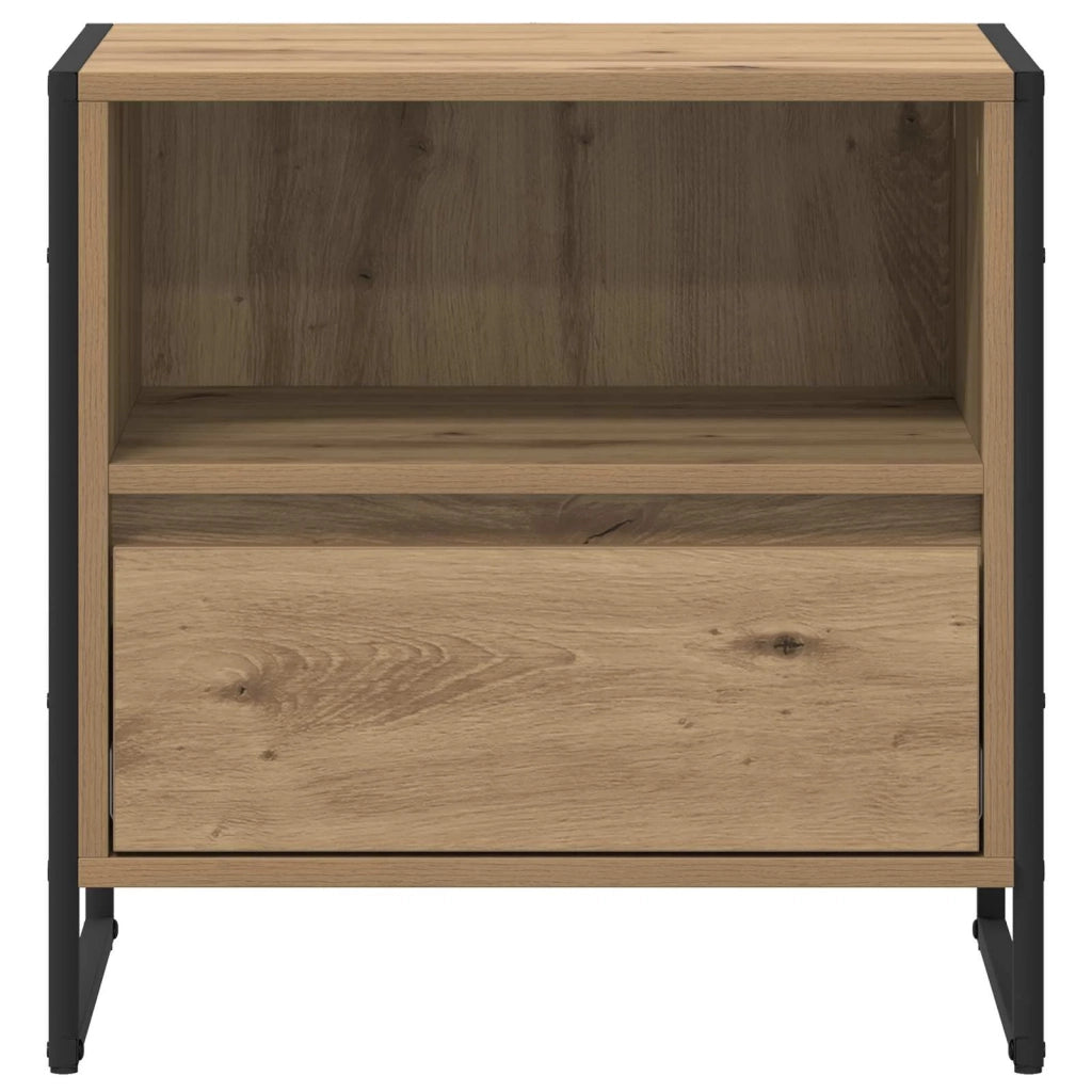 Comodino Rovere Artigianale 50 x 39,5 x 50 cm Legno multistrato 886676