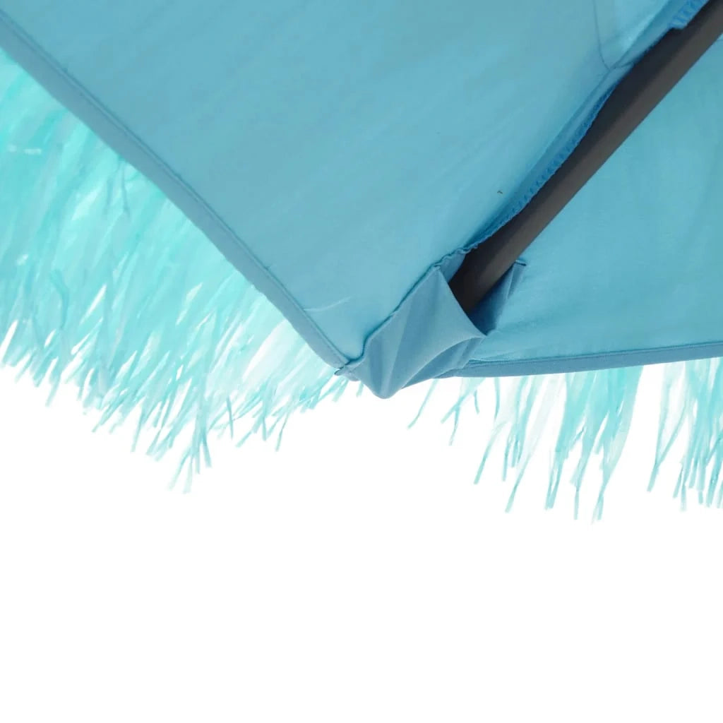 Ombrellone da giardino in poliestere blu 290 x 290 x 238 cm protezione dal sole e dalla pioggia stile outdoor 02_0056382