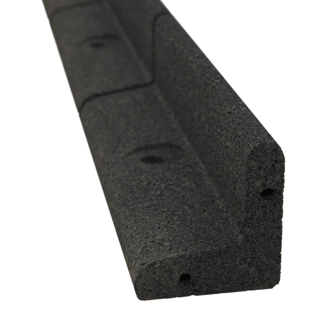 Bordura Flessibile da Giardino 14 x 1,2 m Nero con Martello in Gomma