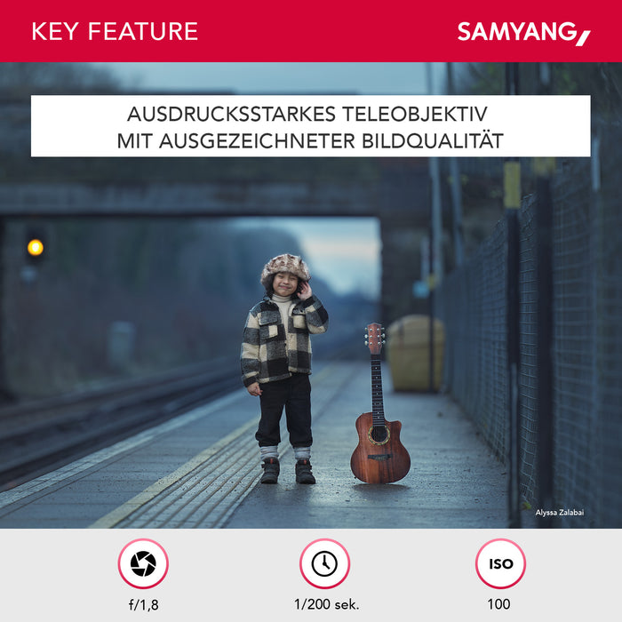 Teleobiettivo AF 135mm F1.8 FE compatibile con Sony E Autofocus pieno formato e APS-C Focale fissa veloce, alloggiamento in alluminio contro intemperie Per A9 A7 A1 Alpha 6000 A7C II A7C R