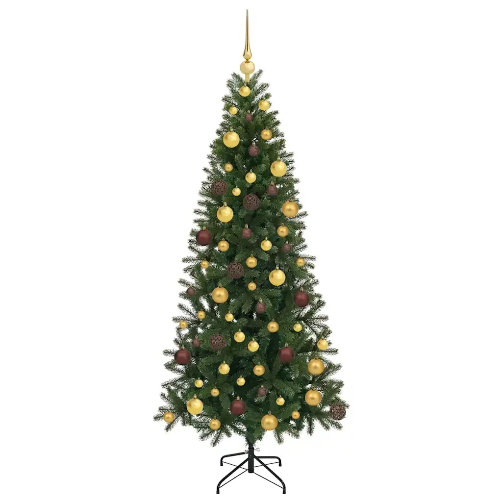 Albero di Natale artificiale con 300 LED Verde 180 cm PE e PVC 3397351
