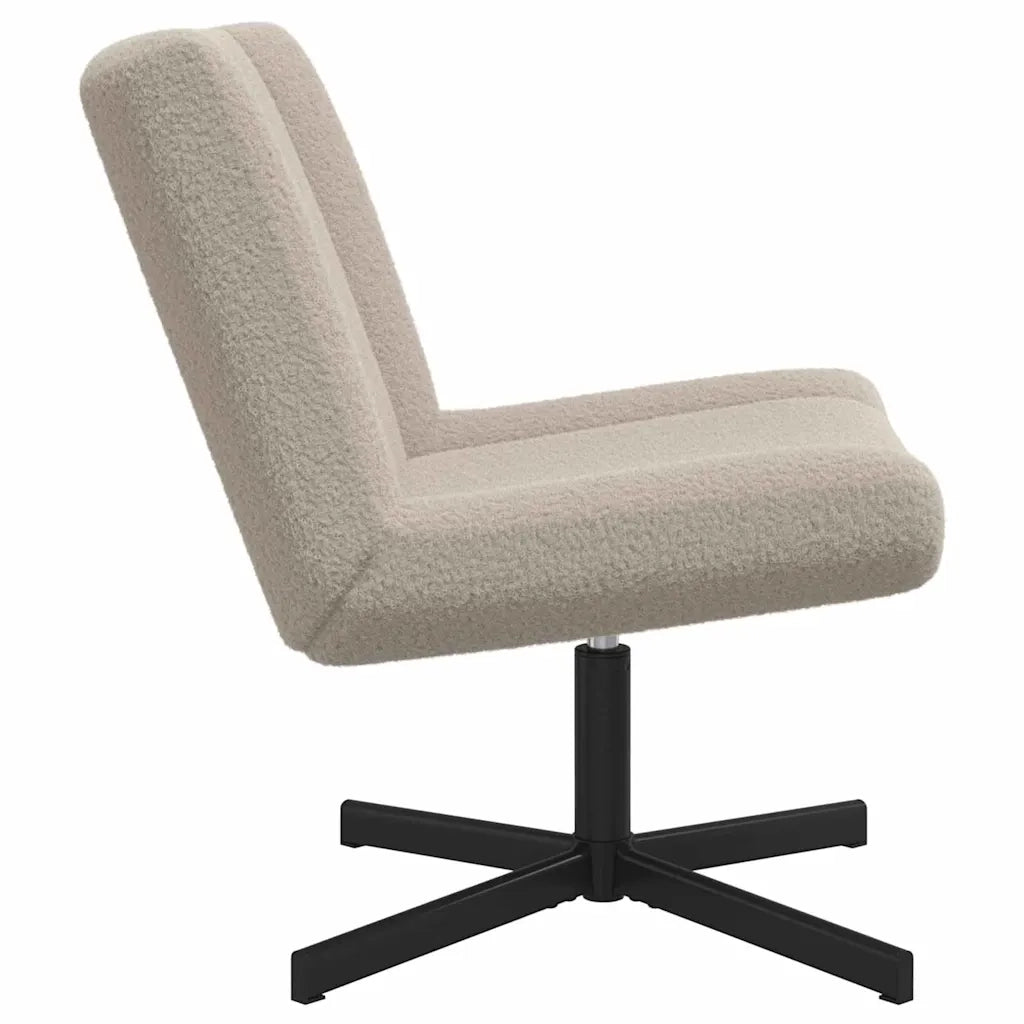 vidaXL Sedia girevole Grigio chiaro 63 x 75 x 76 cm Tessuto