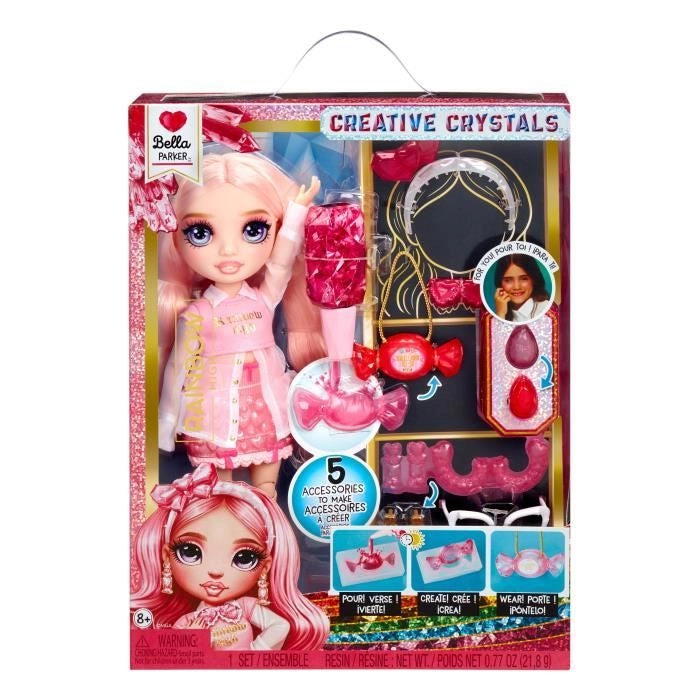 Bambola manichino di cristallo alto arcobaleno 27 cm - Bella