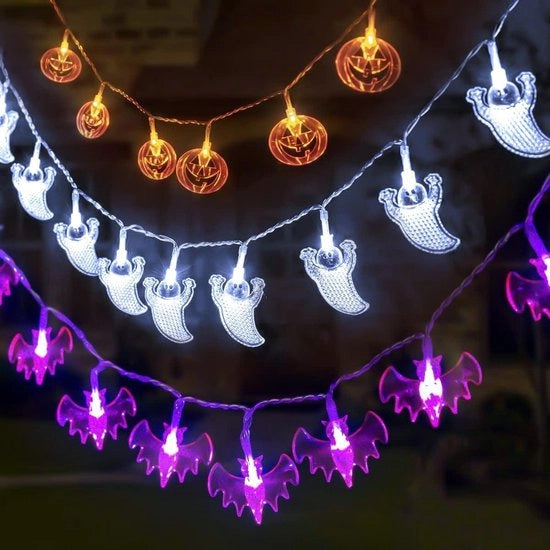 Decorazioni di Halloween - Catena di luci per Halloween - Pompon di Halloween - Vampiri di Halloween - Statuette di Halloween - Decorazioni di giardino per Halloween