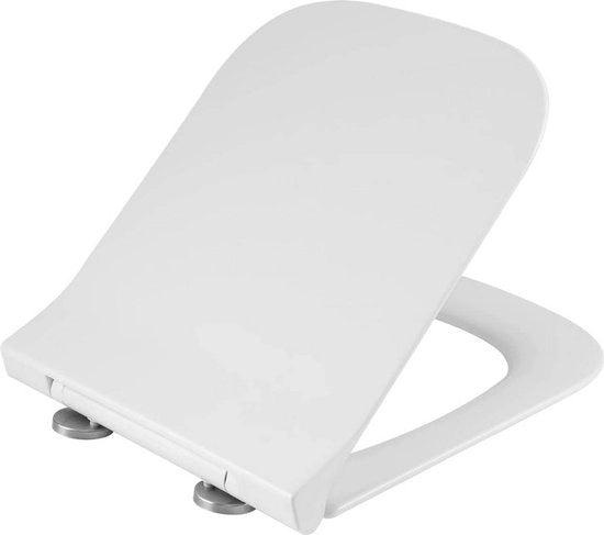 Braccio di toilette silenzioso con chiusura morbida - Antimicrobico - Facile da installare - Meccanismo di chiusura morbida - Igienico - Duraturo - 42,5 cm x 34,4 cm