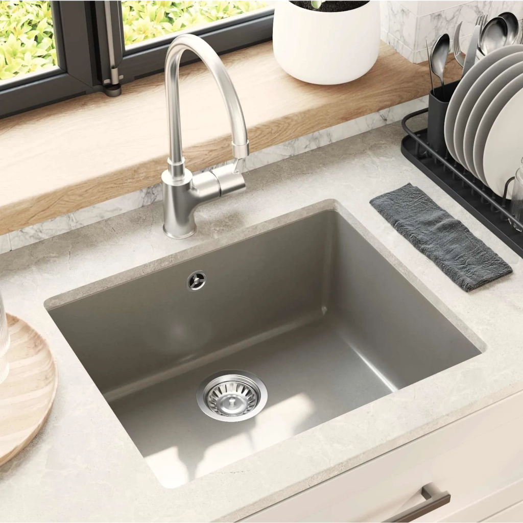 Lavello Grigio 530 x 460 mm 80% Quarzo e 20% Resina CFW6305121
