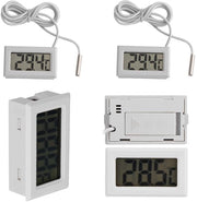Termometro Digitale Lunga Sonda - Display LCD - Termometro - Preciso - Per Frigorifero/Aquario - 95 cm Sensore