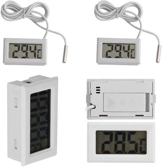 Termometro Digitale Lunga Sonda - Display LCD - Termometro - Preciso - Per Frigorifero/Aquario - 95 cm Sensore