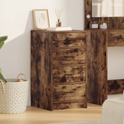 Credenza in rovere affumicato 40x41x75 cm in legno di ingegneria