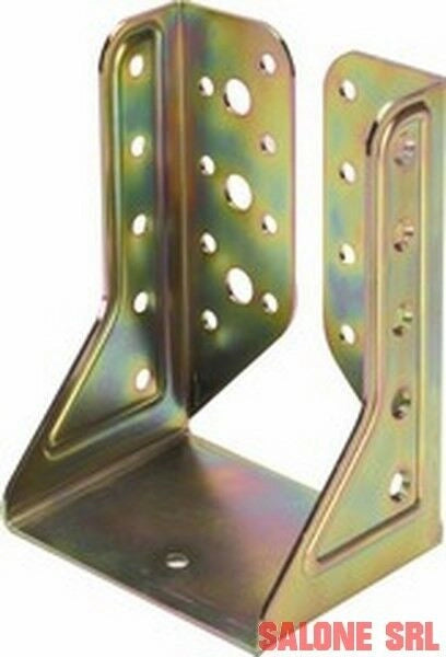 PIASTRA SUPPORTO A PARETE 10 PZ. PER FISSAGGIO TRAVI LEGNO 81X120