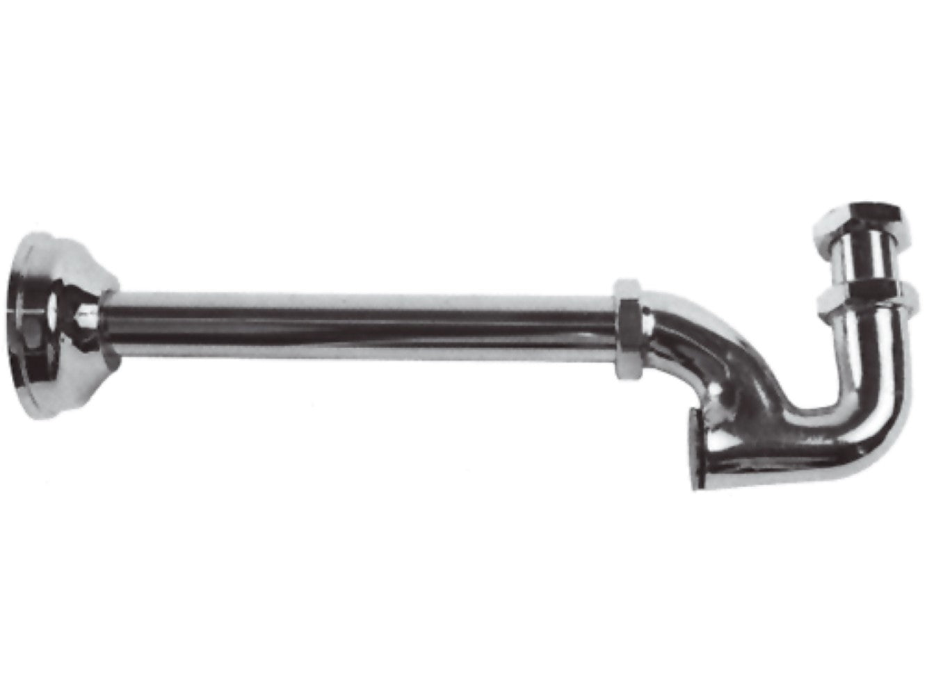 Sifone a u per lavabo a colonna 1 pollice