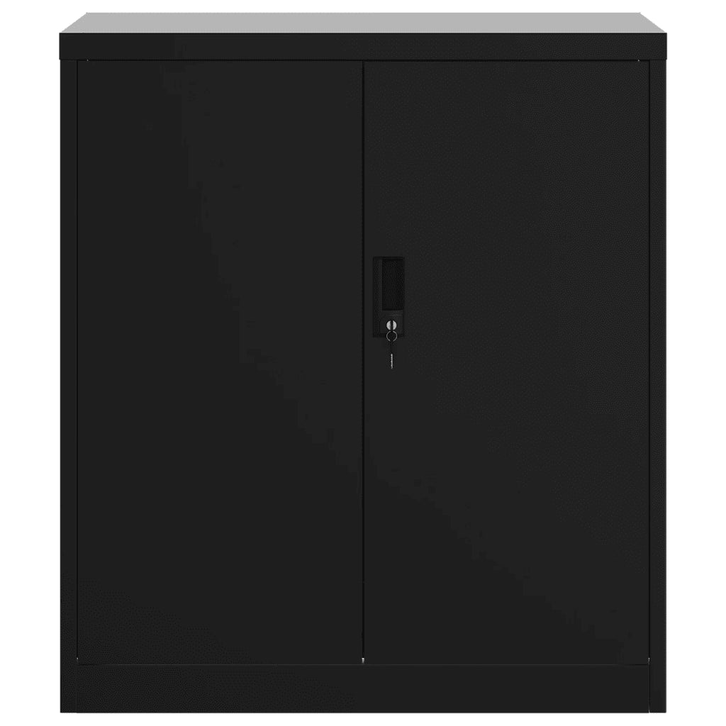 Armadio Classificatore Nero 79x40x90 cm in Acciaio