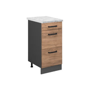 Vicco Mobiletto base per cucina Quercia dorata 40 cm PL Marmo