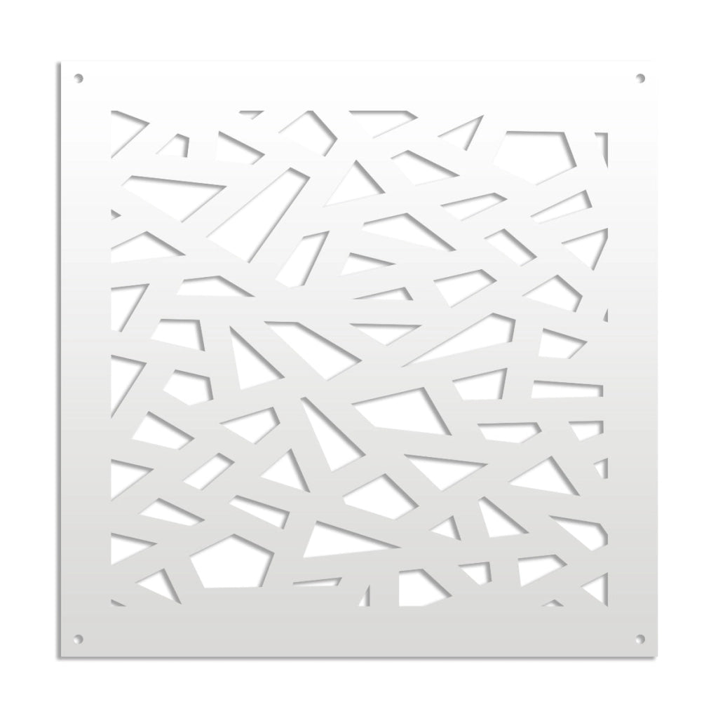 APOCALYPSE - Pannello in PVC traforato - Parasole Misura: 98x98 cm, Colore: bianco