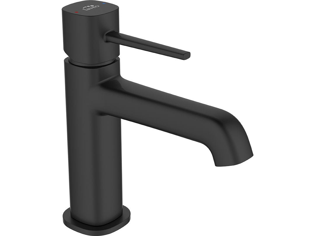 Misclatore lavabo con scarico clic-clac – design moderno, finitura nero opaco