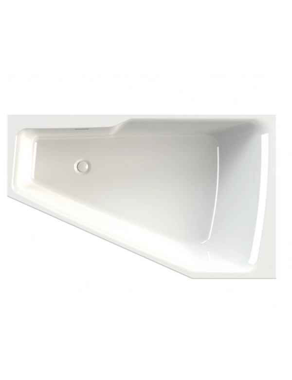 Vasca da bagno angolare sinistra in acrilico RIHO RETHINK SPACE M 170x90 cm