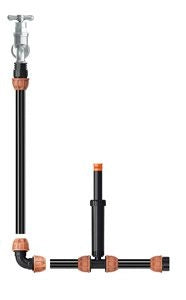 RACCORDO GOMITO IRRIGAZIONE DA GIARDINO PER TUBO POLIETILENE 20 MM CLABER