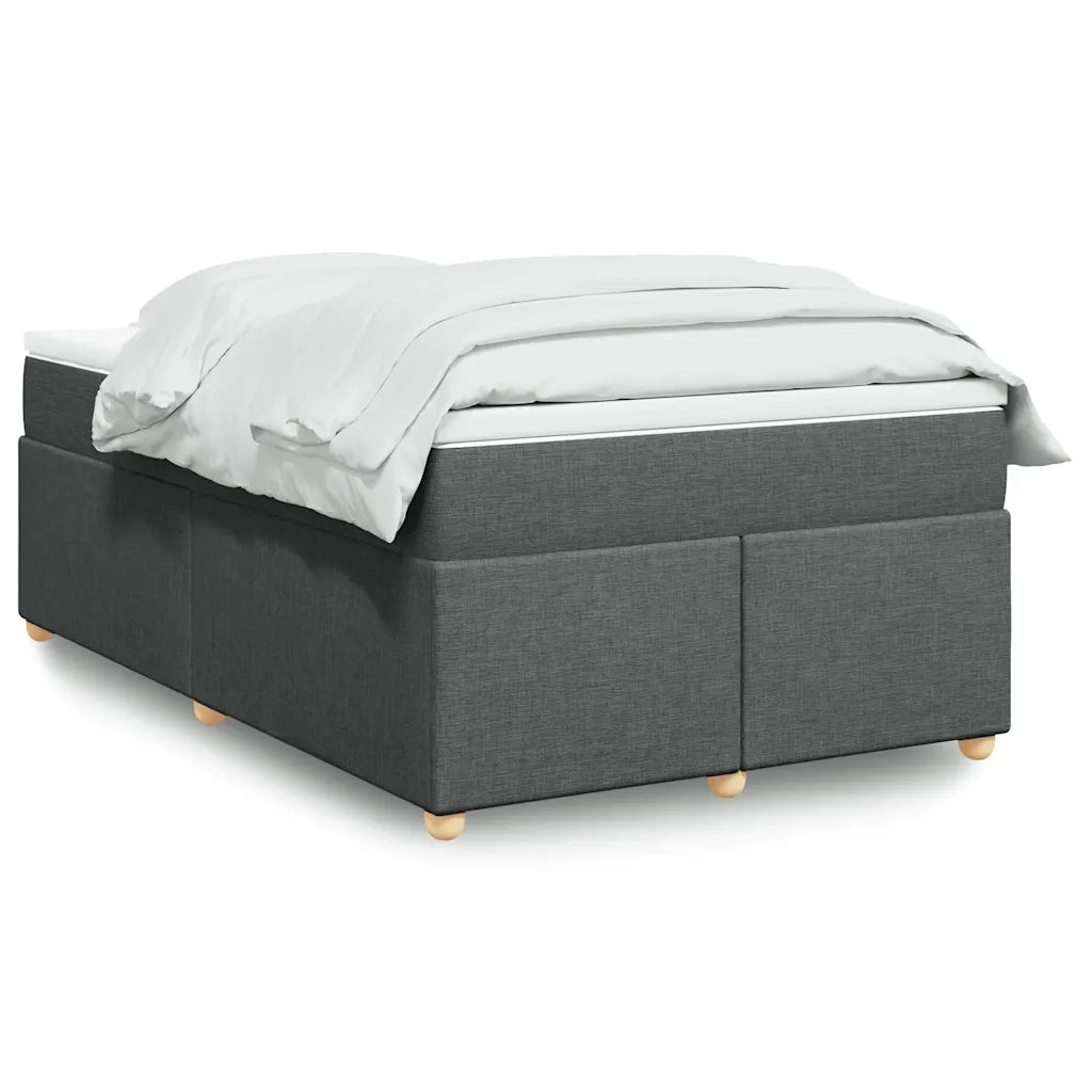 Giroletto a Molle con Materasso Grigio Scuro 120x190cm Tessuto 3285360