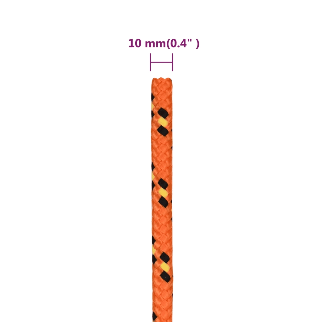 Corda Nautica Arancione 10 mm 50 m in Polipropilene cod mxl 43918