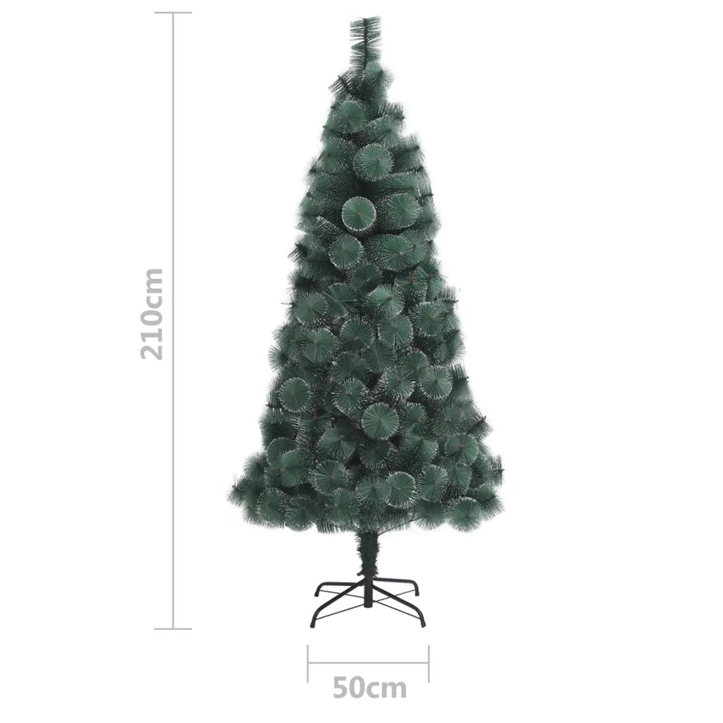 Albero di Natale | Decorazioni natalizie Artificiale con Supporto Verde 210 cm PET
