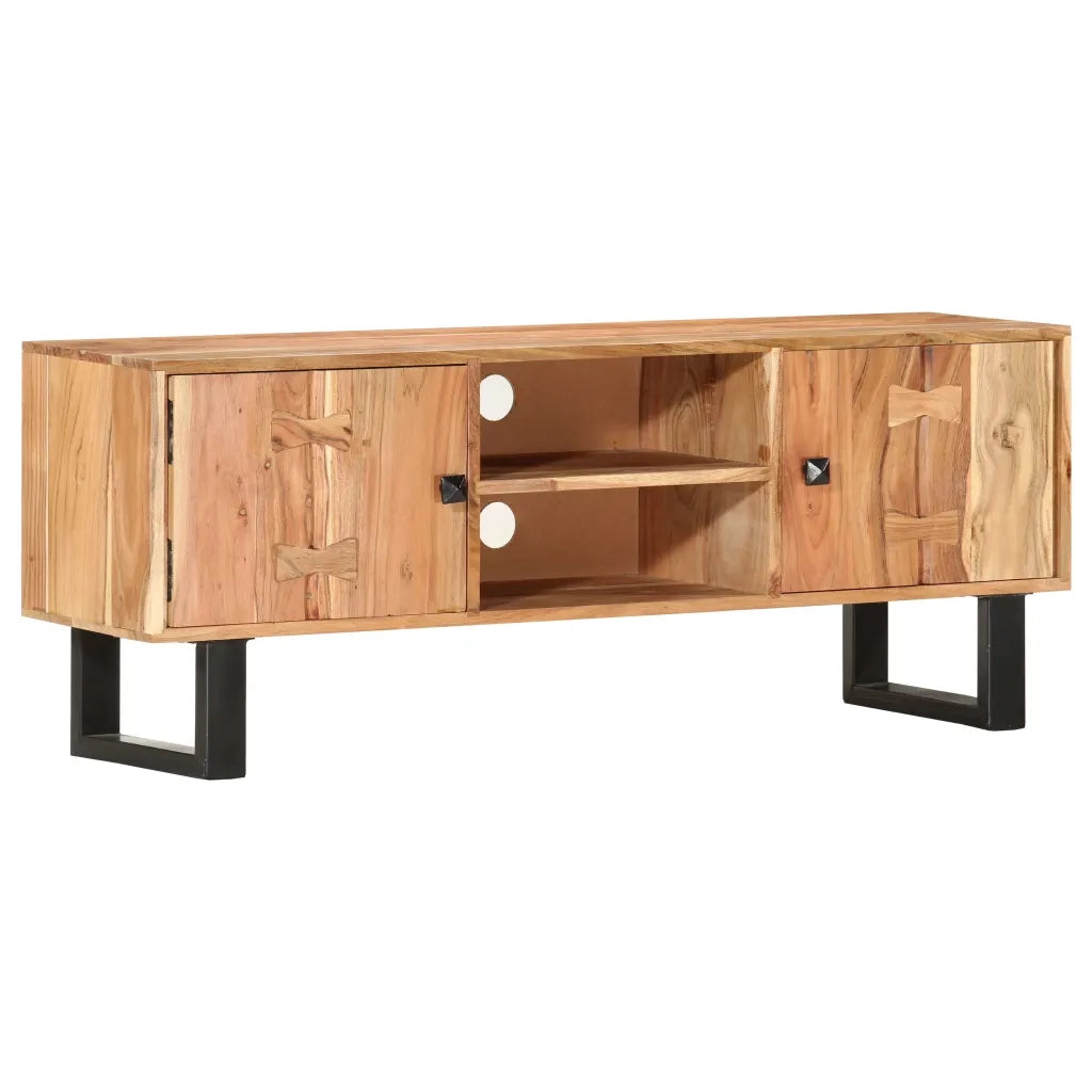 Mobile Porta TV 118x30x45 cm in Legno Massello di Acacia cod mxl 59504