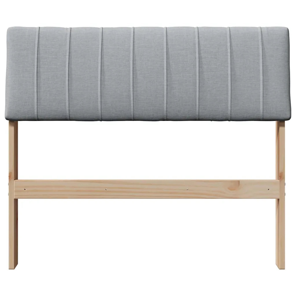 Testiera | Testata imbottita Grigio chiaro 90 cm Pino massello