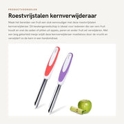 Rimuentina 2 Pezzi - Acciaio Inossidabile - Utensile per Frutta - Utensili da Cucina - Coltello a Denti di Sega - Materiale Sicuro per l'Alimentazione - Frutta Spennellatrice