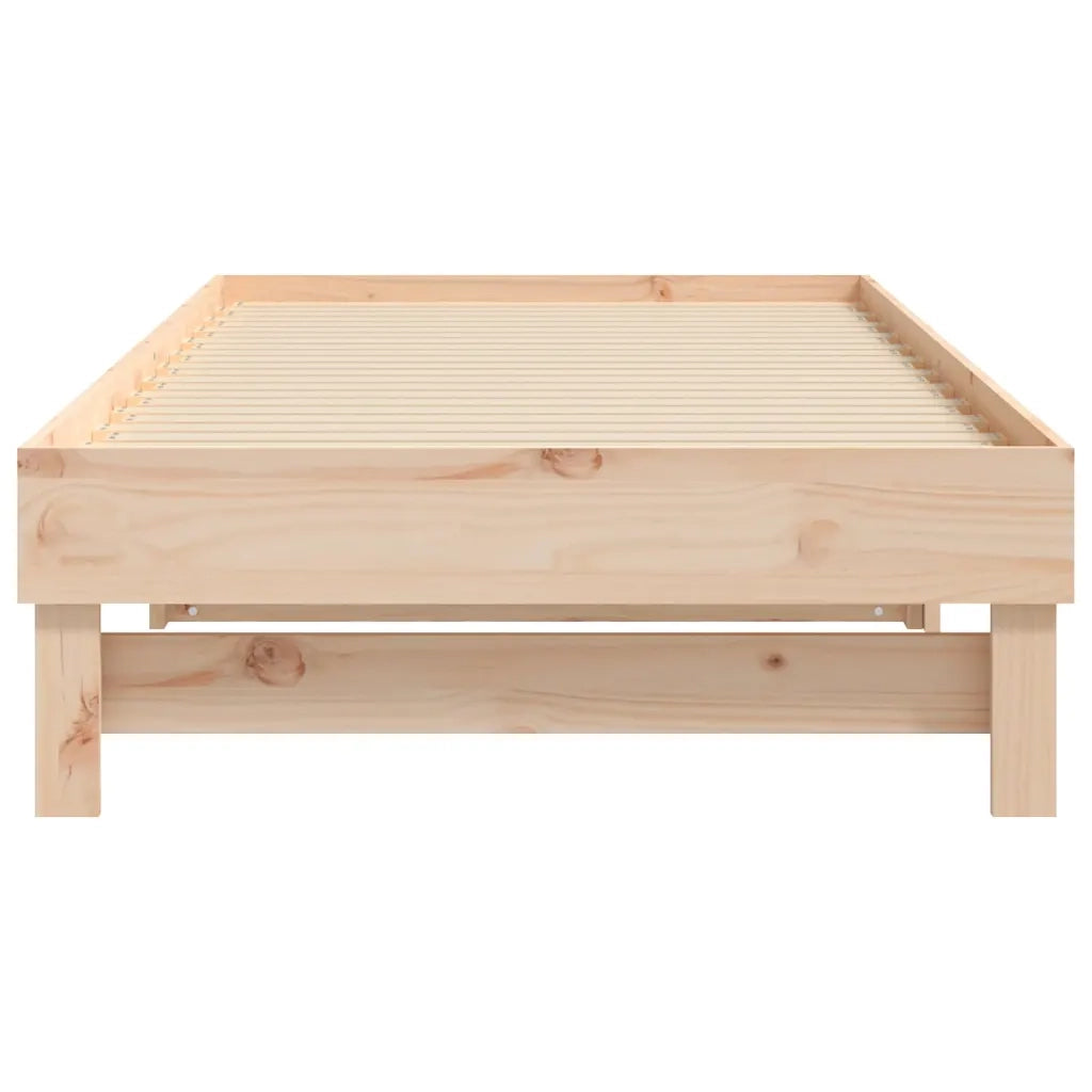 Dormeuse Estraibile 2x(75x190) cm Legno Massello di Pino 823394