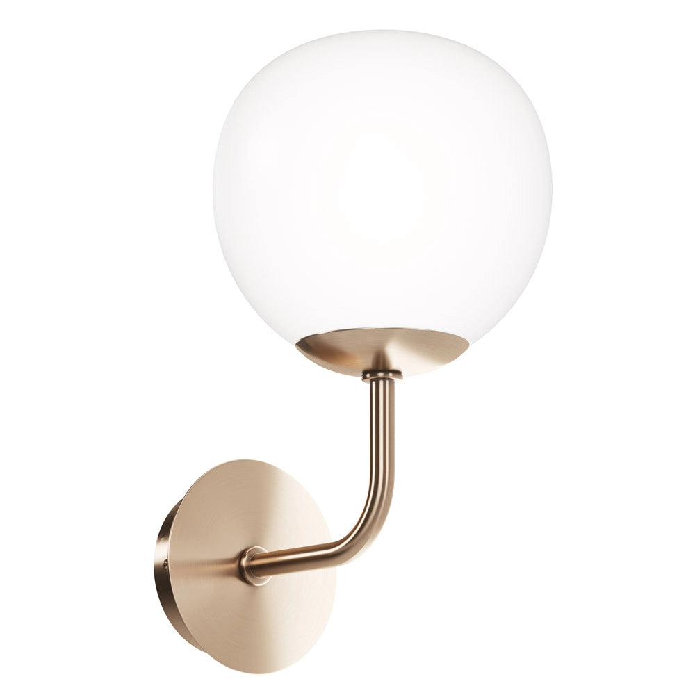Maytoni applique contemporanea Erich 1 luce E14 oro rosa metallo vetro