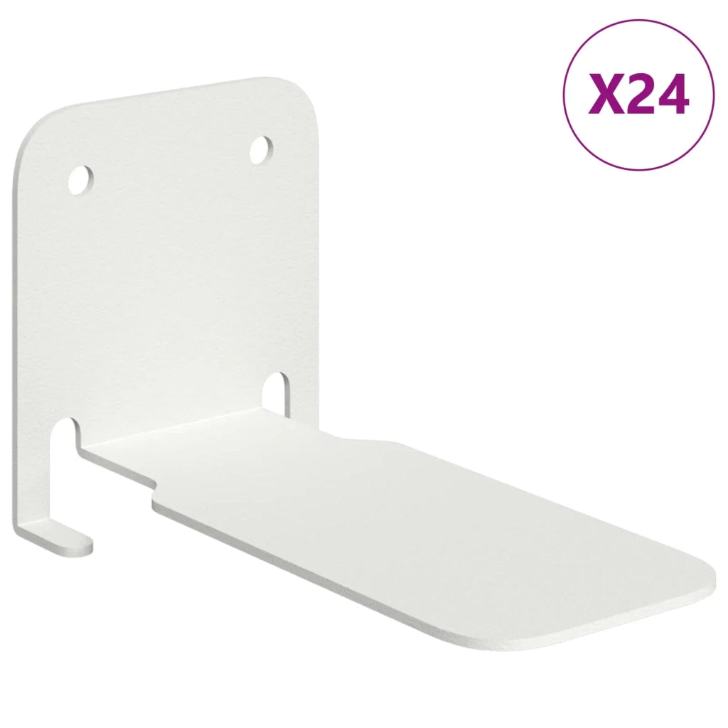 4 pz Mensola | Ripiano | Scaffale sospesa con lo scaffale 2Bianco 6 x 10,8 x 6,6 cm
