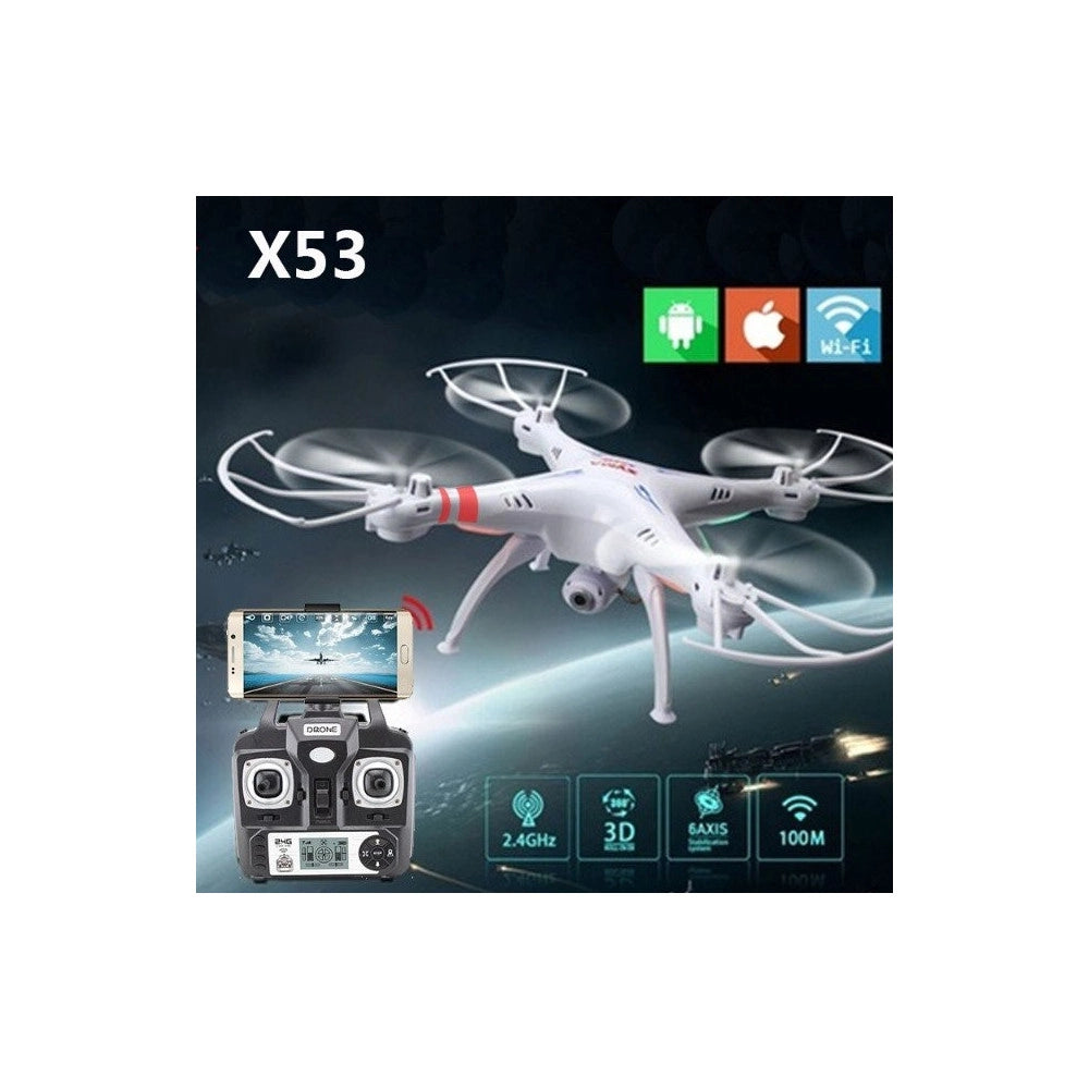 Trade Shop - Drone 4k Hd Corsa A 360° Pulsante Ritorno Home Controllo Gravità Chip Gps Sky533 -