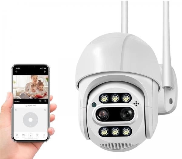 TELECAMERA IP CAM WIFI CAMERA DOME WIRELESS ESTERNO SD 4MP micro SD. ART-34216