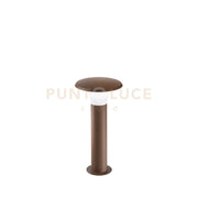 GES521-  PALETTO IN ALLUMINIO RUGGINE 1 LUCE ATTACCO E27 IP44 H.50CM