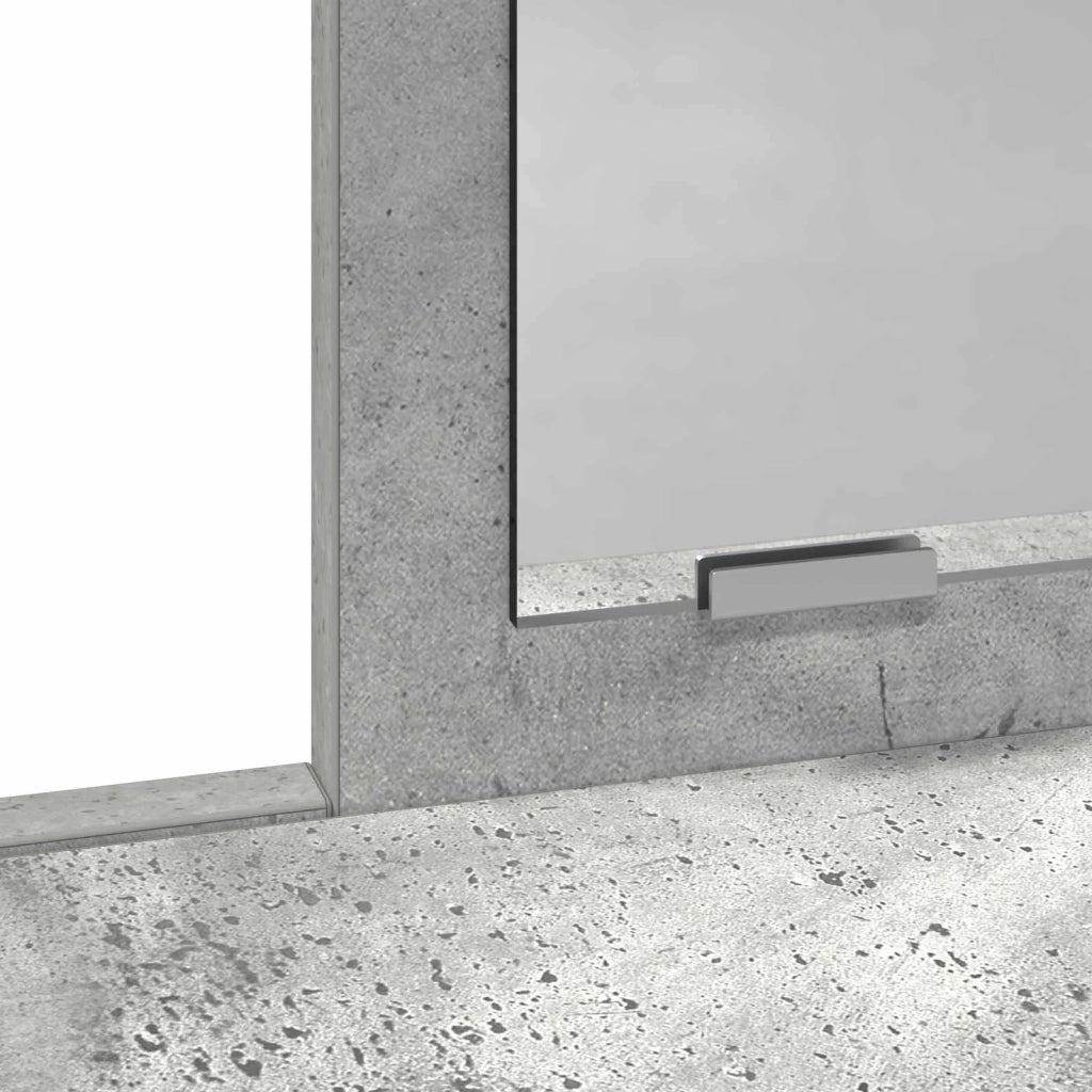 Tavolo da Trucco con cassetto Grigio cemento 100 x 41 x 140 cm 865148