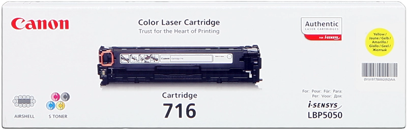 Canon 716 Y cartuccia toner 1 pz Originale Giallo