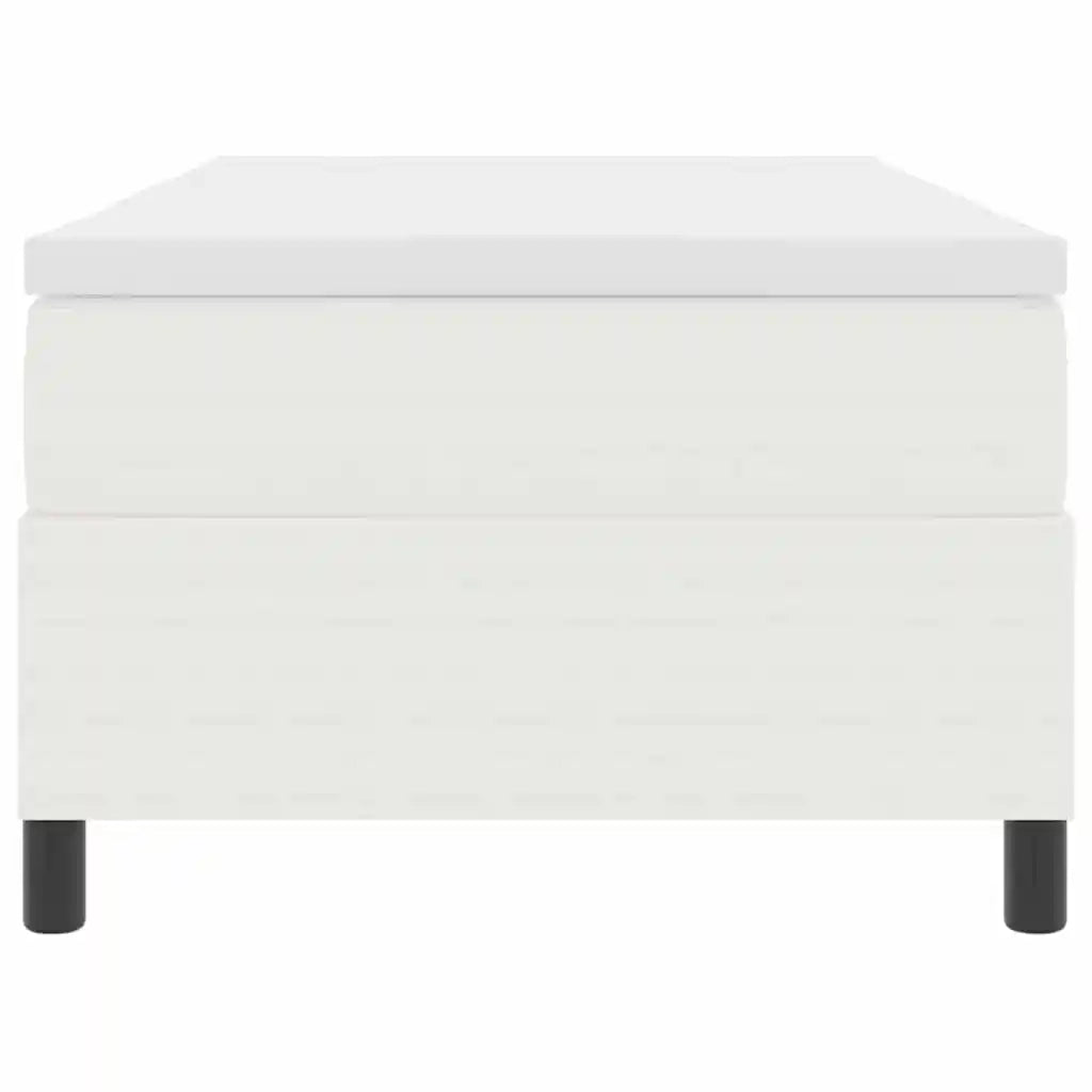 Letto a molle Crema e Bianco 100 x 200 cm Tessuto in Cords 3337449