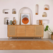 Madia Tarawa, Credenza 3 Ripiani, 180x41x81h cm Marrone Quercia