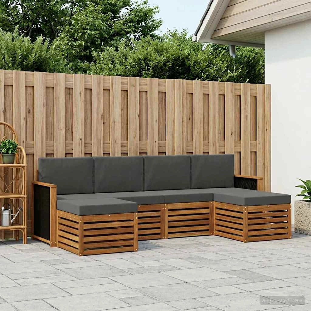 Set di divani da esterno 5 pz 3384673
