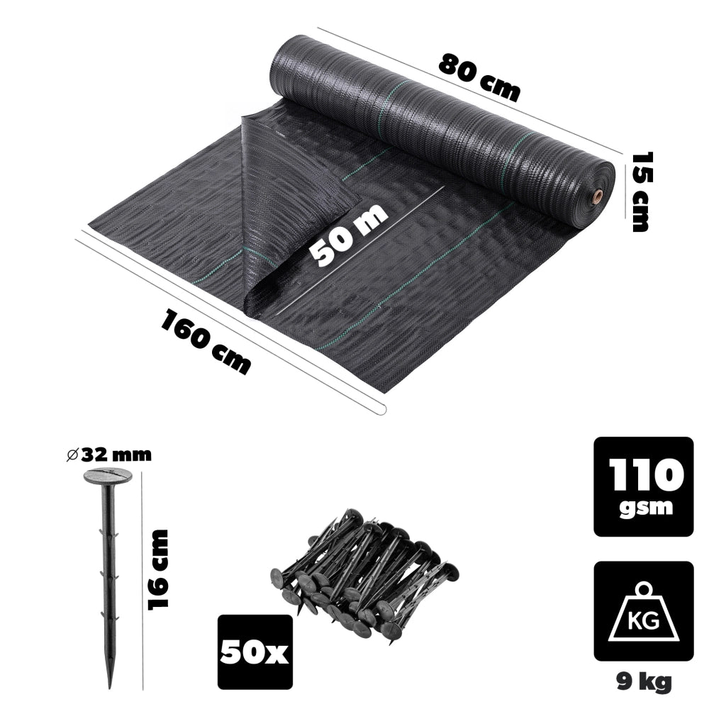 KADAX Agrotkanina 110gsm P25706 1.6 x 50m K16401