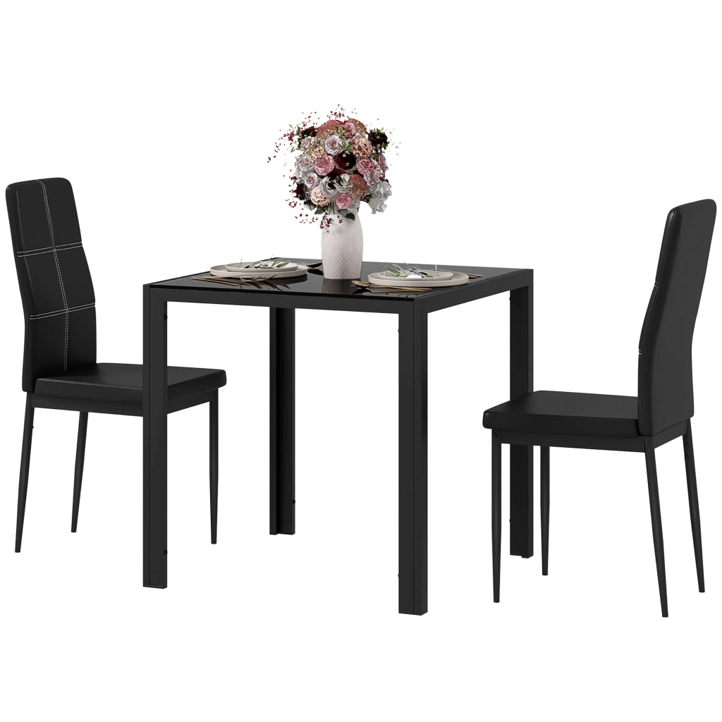 Tavolo da pranzo con sedie Set ¨C zephmum ¨C Nero
