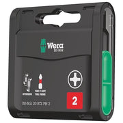 Wera 05057751001 Bit-Box 20 BTZ PH Set di Inserti Phillips 20 pz PH 2x25 mm con Tecnologia BiTorsion colore Nero