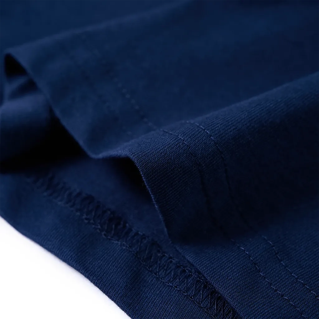 Maglietta da Bambino a Maniche Lunghe Blu Marino 128 13257