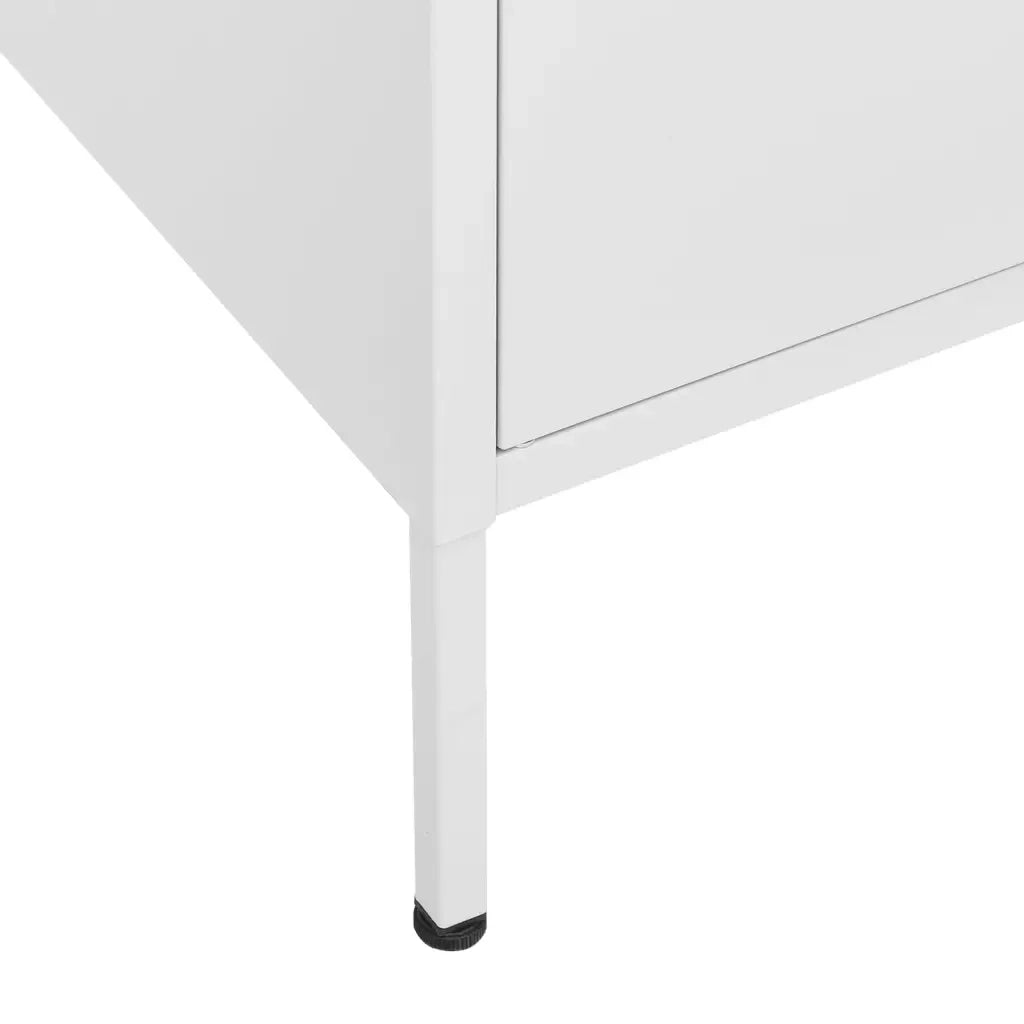 Armadietto Bianco 80x35x101,5 cm in Acciaio 336143