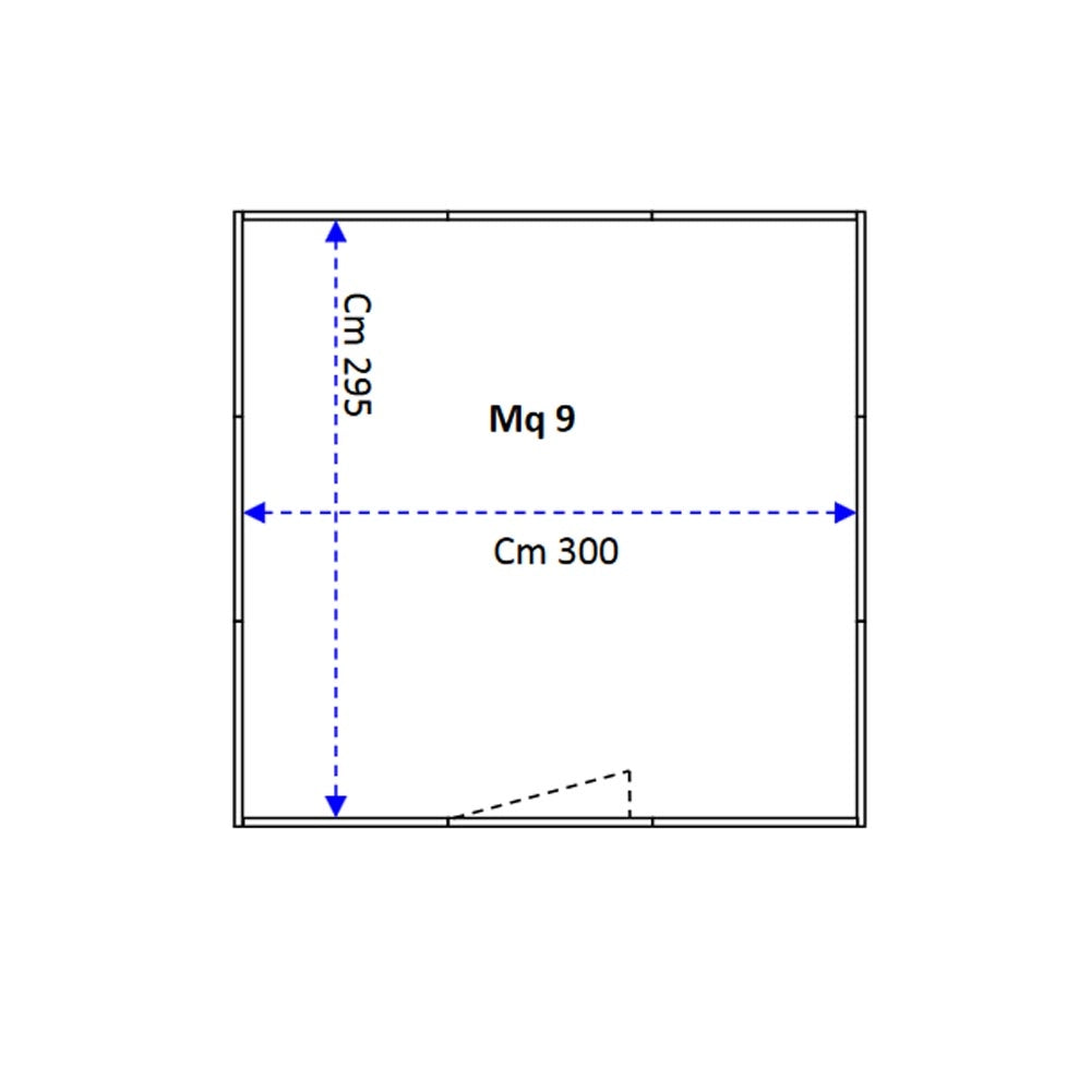 Recinto per cani 3x3 metri con copertura box modulare viteria compresa