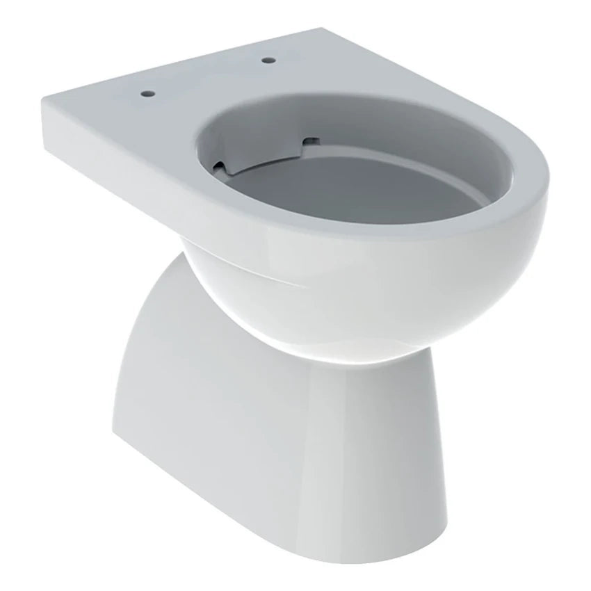 Geberit SELNOVA vaso a pavimento a cacciata, con fissaggi nascosti, senza brida e senza sedile, colore bianco finitura lucido