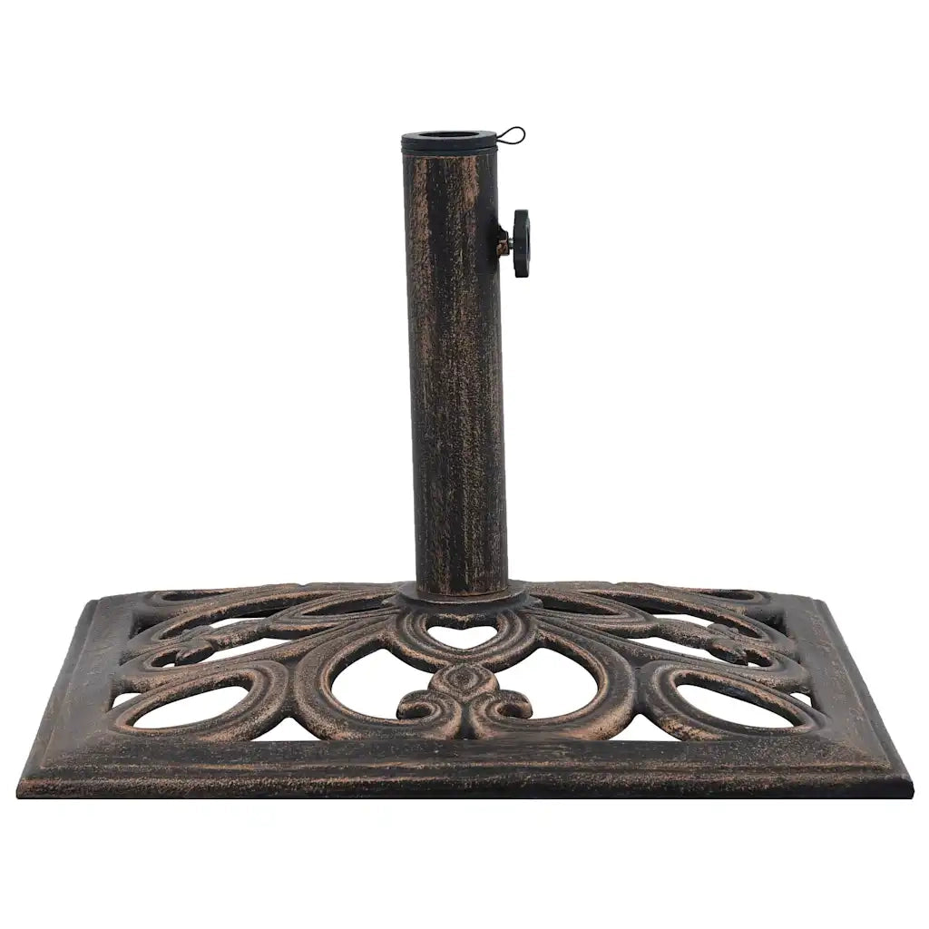 Base Ombrellone-Supporto per ombrellone Bronzo 12 kg 49 cm in Ghisa