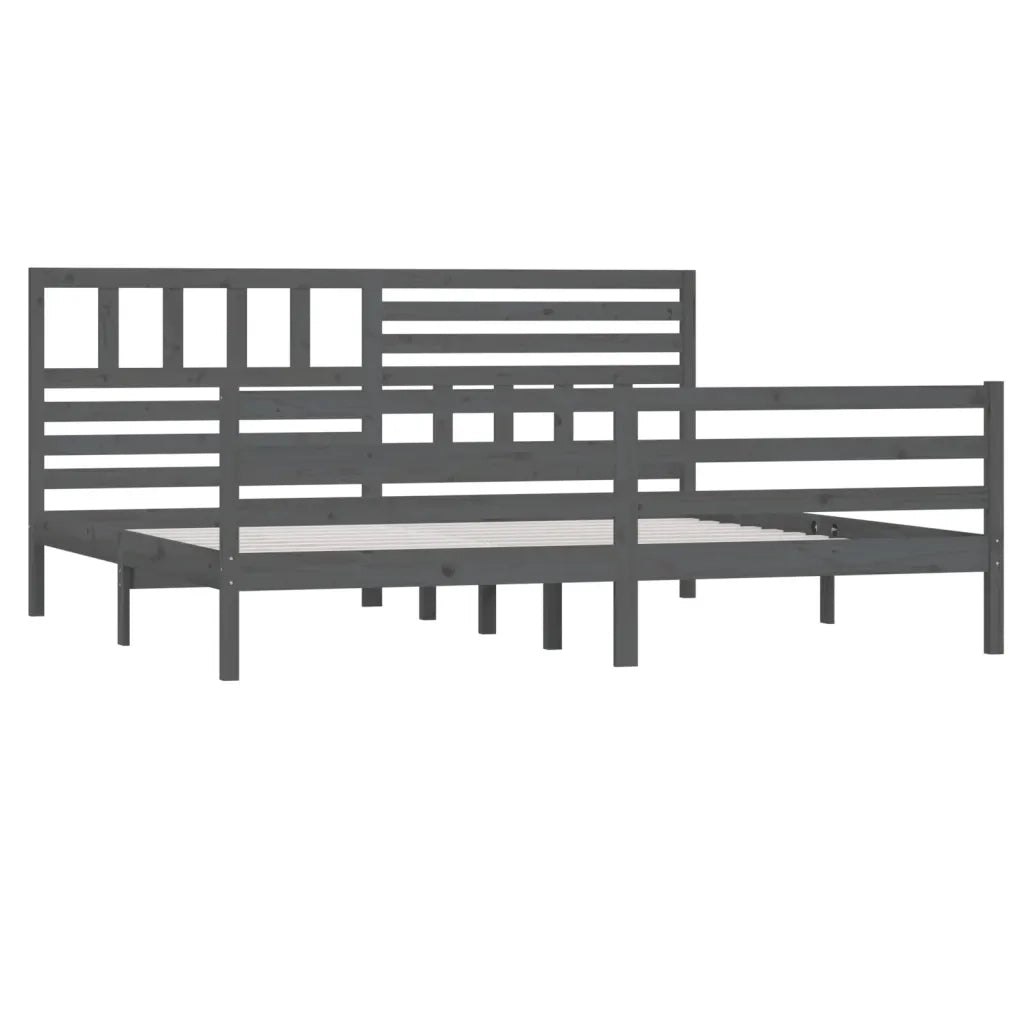 Giroletto Grigio in Legno Massello di Pino 200x200 cm 3101110