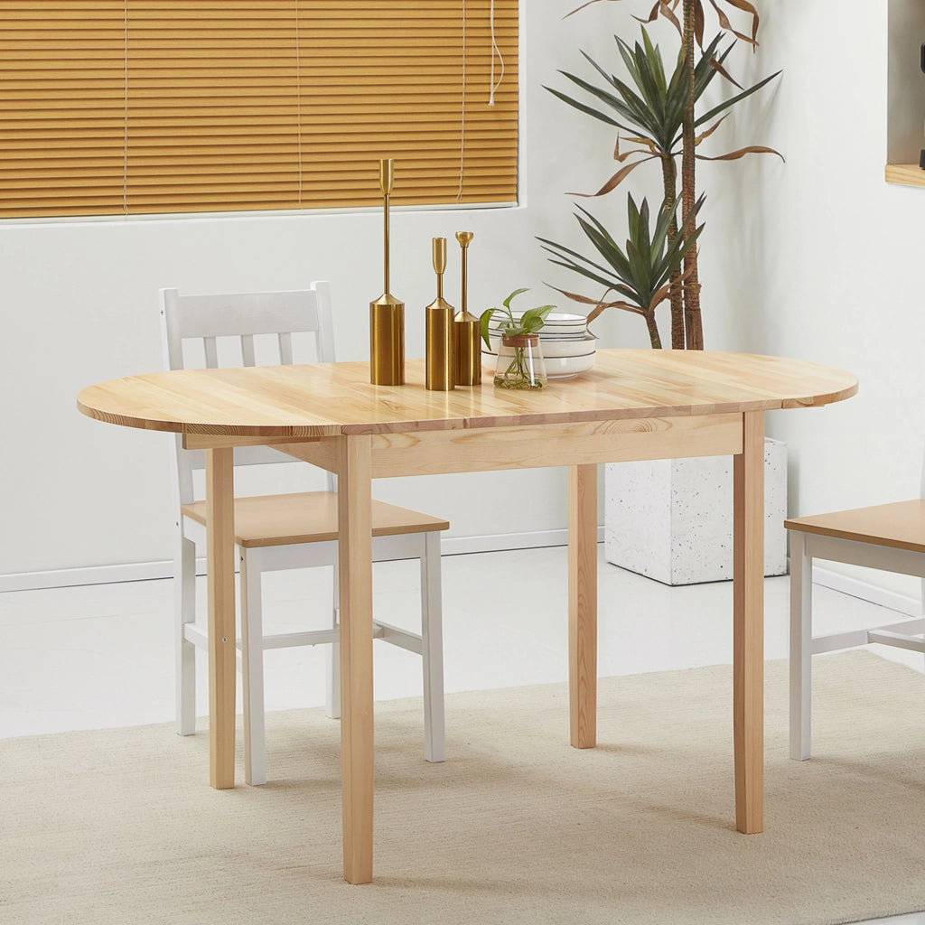 Tavolo da pranzo allungabile pieghevole ¨C zephmum ¨C legno 140x70x75 cm